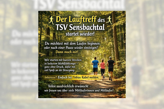 Der Lauftreff des TSV Sensbachtal startet wieder