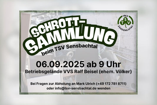 Schrottsammlung beim TSV Sensbachtal